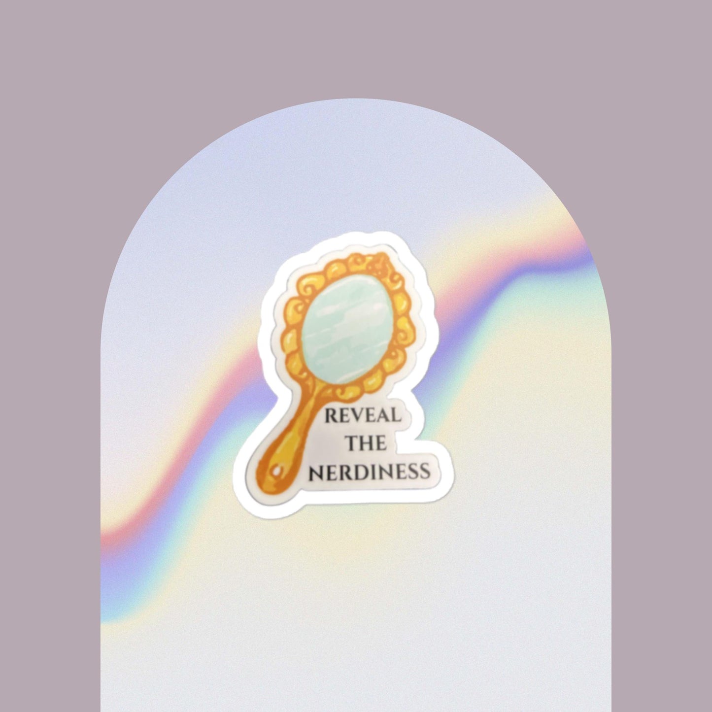 Reveal the Nerdiness Sticker