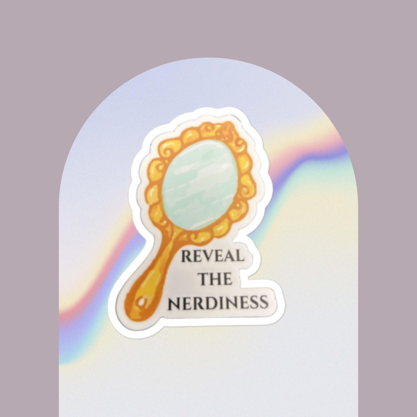 Reveal the Nerdiness Sticker